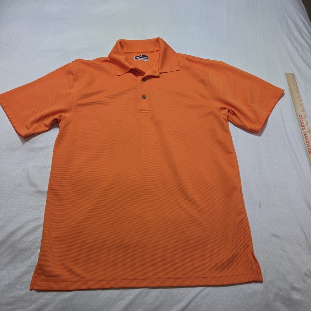 Grand Slam Performance Polo Shirt Mens LT Large Tall Orange Golf Athletic